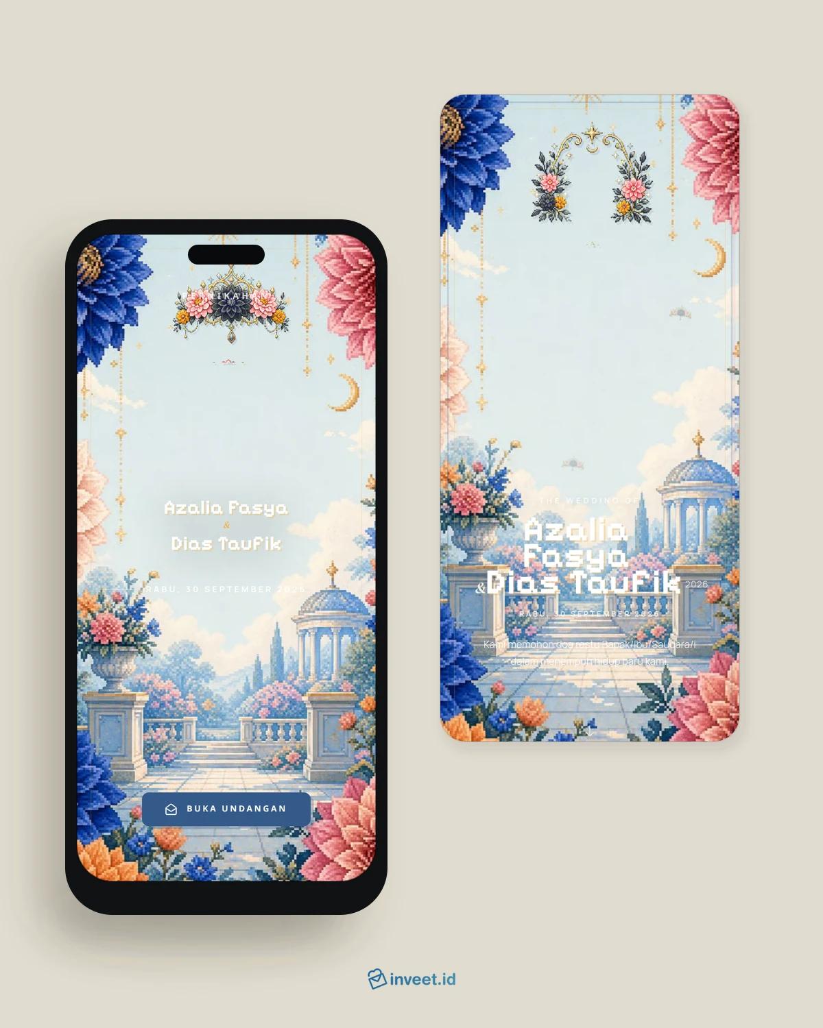 Preview tema undangan Dahlia Daydream