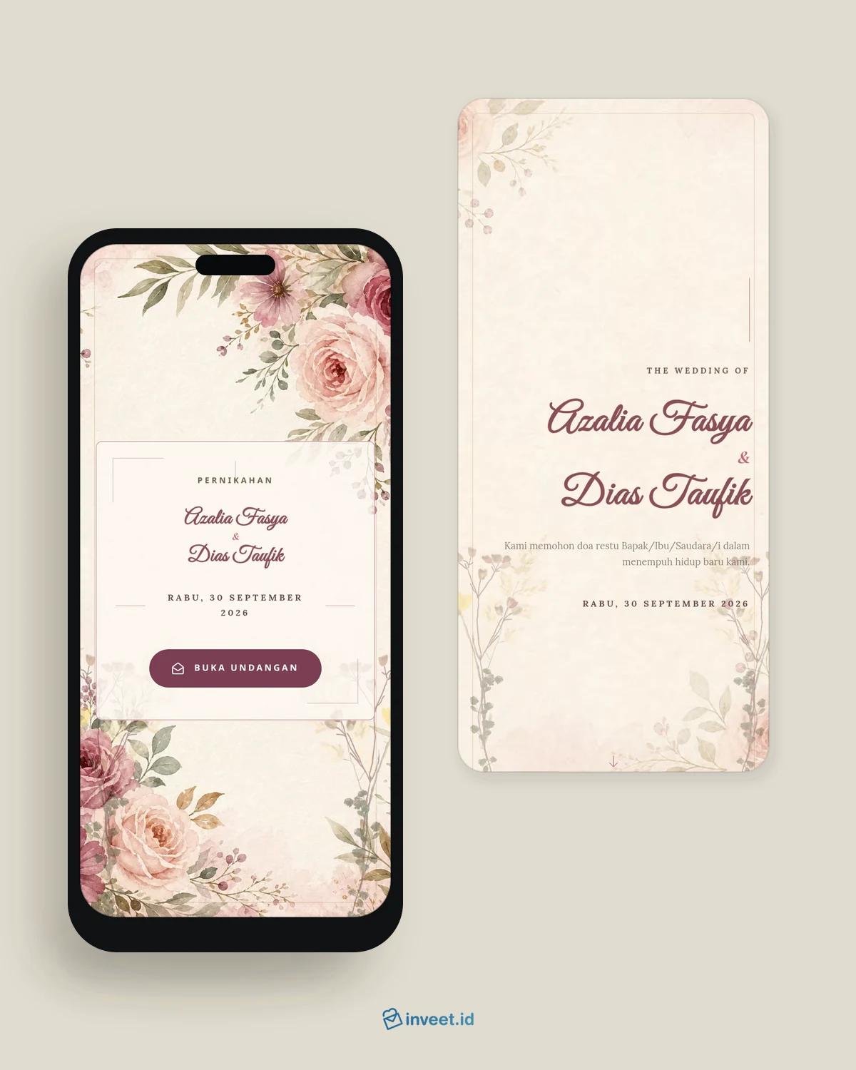Preview tema undangan Elegant Wedding