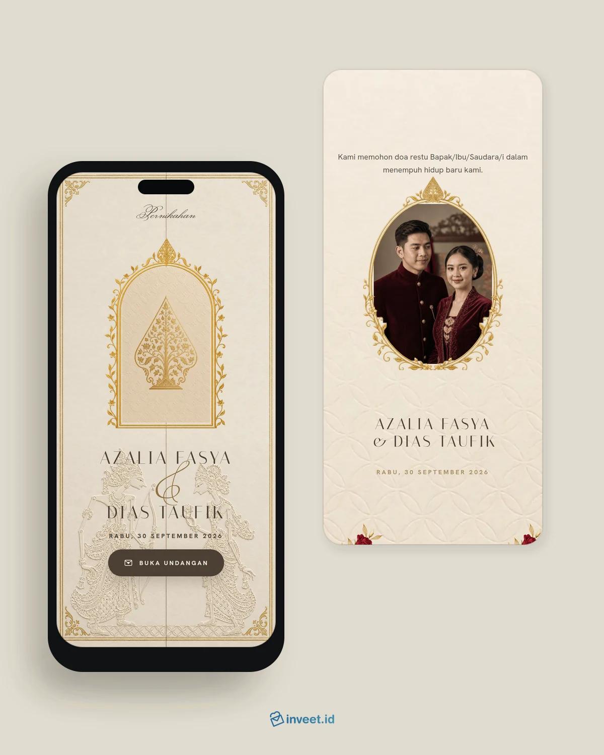Preview tema undangan Gading Kencana
