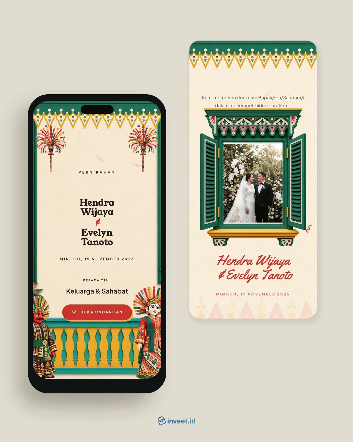 Preview tema undangan Kembang Kelapa
