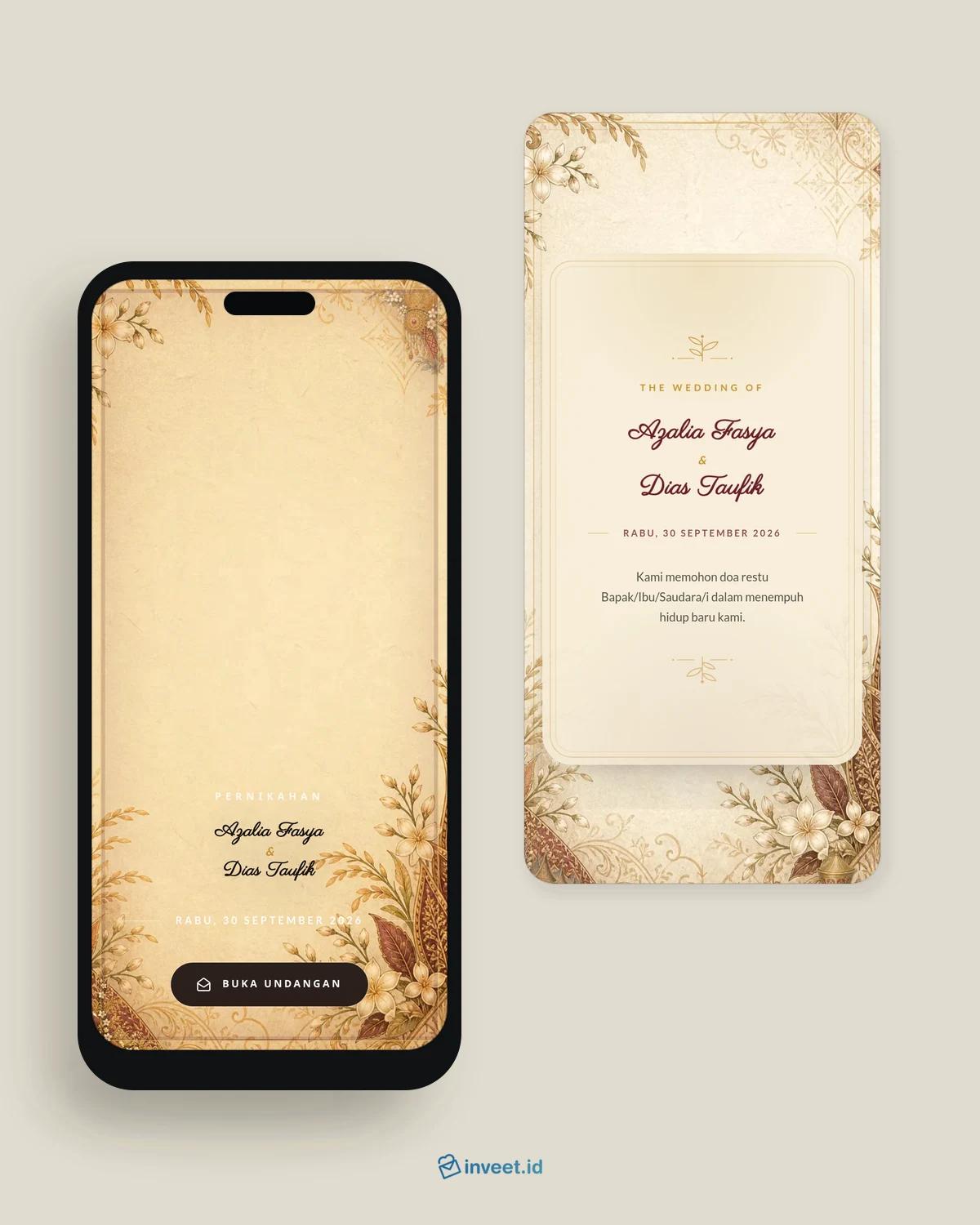 Preview tema undangan Luhak Kencana