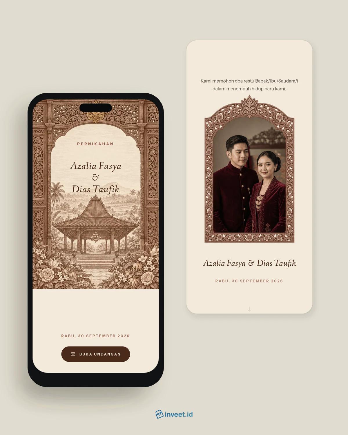 Preview tema undangan Sekar Kedhaton