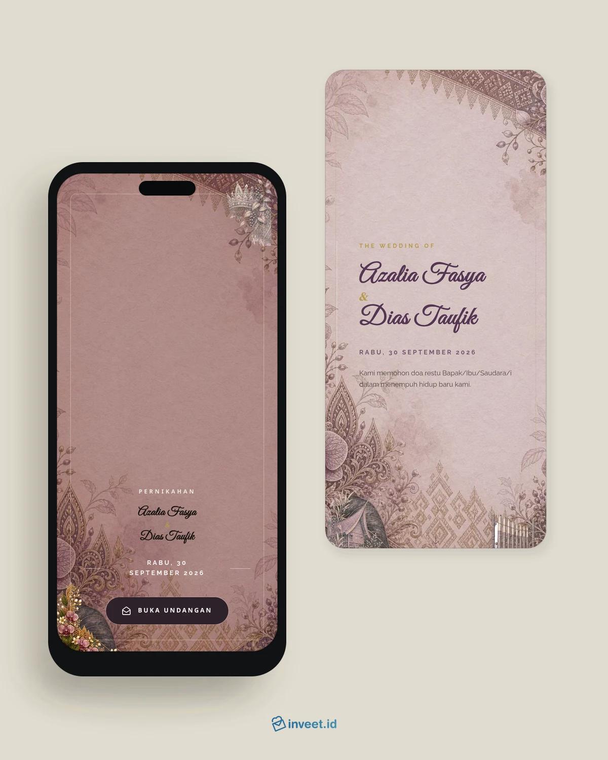 Preview tema undangan Siger Arunika