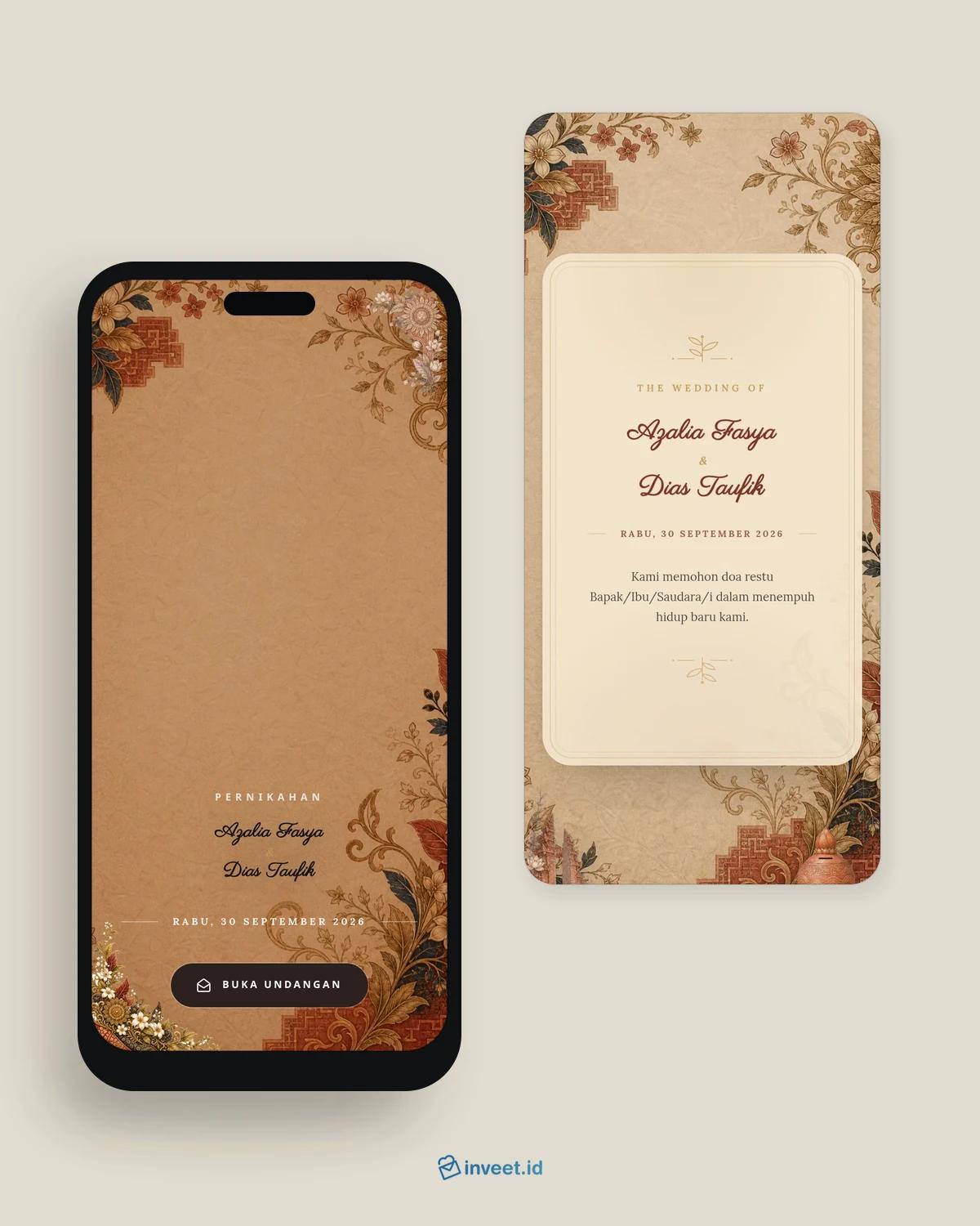 Preview tema undangan Surya Majapahit