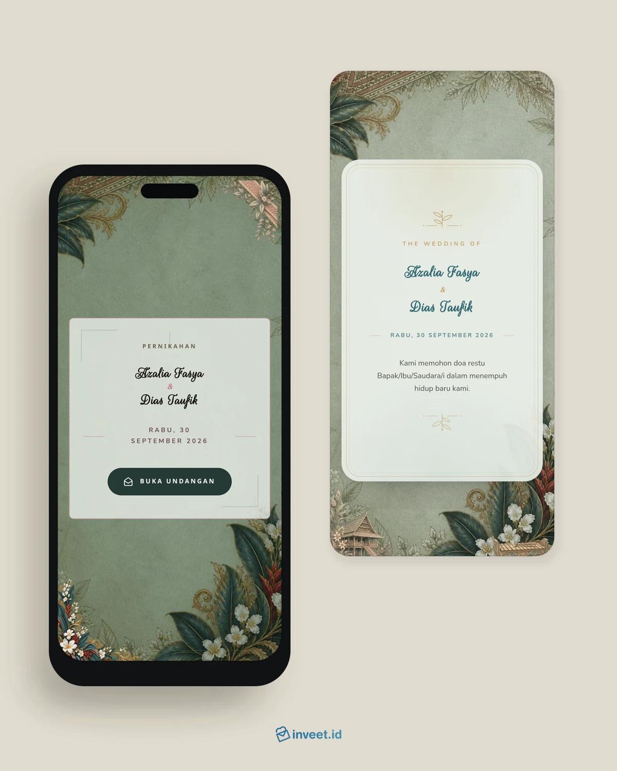 Preview tema undangan Tondano Bentenan
