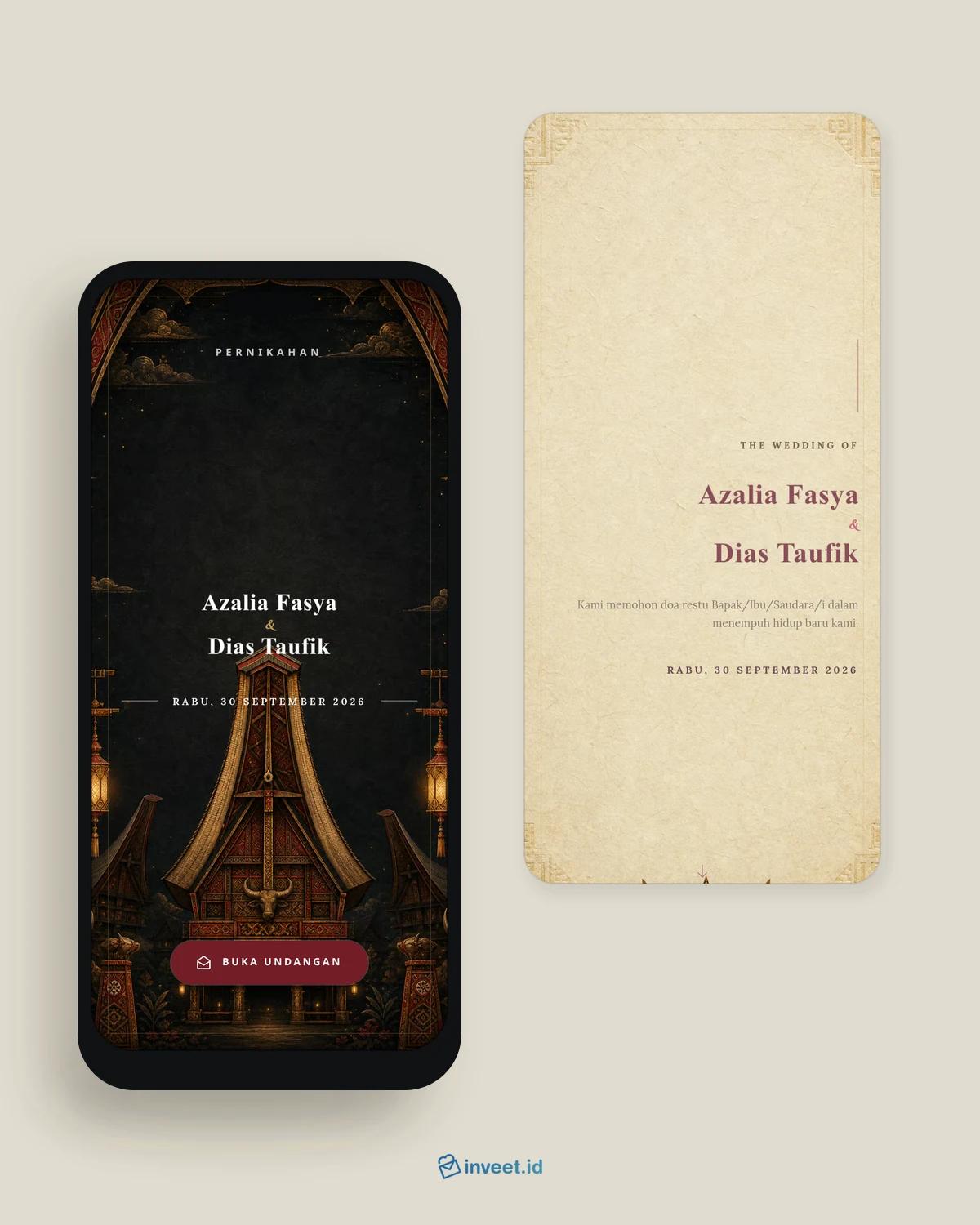 Preview tema undangan Toraja Heritage